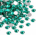 Beadsland 2880pcs Flat Back Crystal Rhinestones Round Gems for Nail Art and Craft Glue Fix, Blue Zircon, SS16,3.8-4.0mm