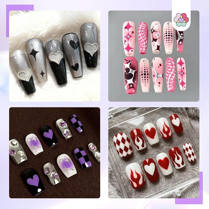 SAVILAND 24 Sheets Airbrush Stencils: Nail Stickers for Nail Art French Tip Hollow Airbrush Nails Stencils Flower Stars Butterfly Air Brush for Nails Supplies DIY Tool (170 Designs)