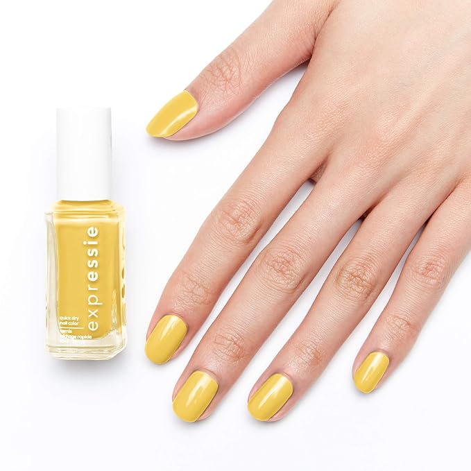essie Expressie Nail Polish, Quick-Dry Bright Yellow Nail Polish, Vegan, Sh00k, 0.33 fl oz