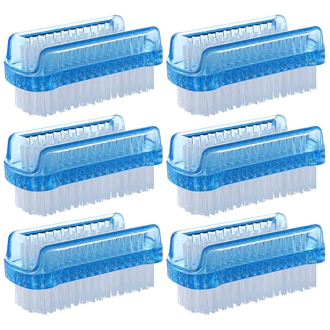 BTYMS 6 Pcs Nail Brush for Cleaning Dual-sided Fingernail Scrub Cleaning Brushes Under Nail Cleaning Tool for Toes and Nails