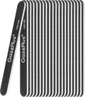 Nail Files, 24 PCS Fingernail Files 7" Long 100/180 Grit Emery Boards for Nails Professional Nail File Bulk Washable Suitable for Both Acrylic and Natural Nails Black