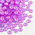 Beadsland 1440pcs Flat Back Crystal Rhinestones Round Gems for Nail Art and Craft Glue Fix, Luminous Purple, SS6, 1.9-2.1mm
