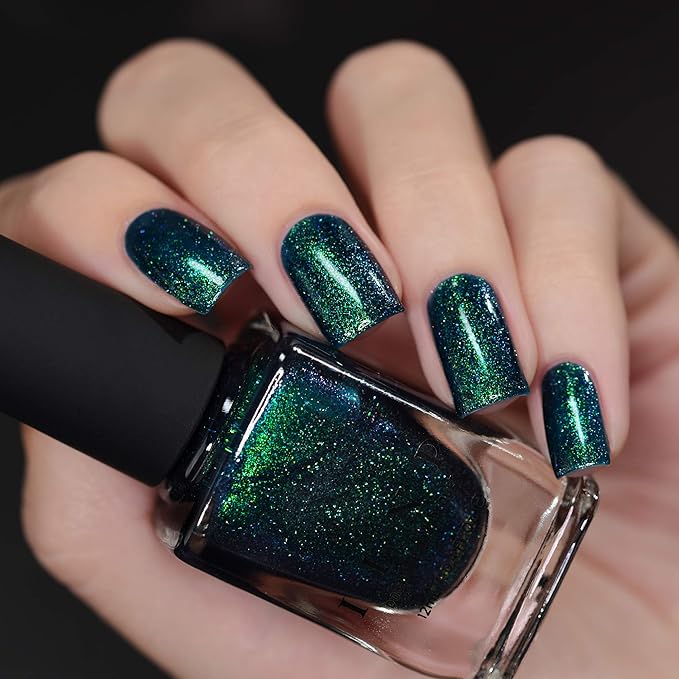 ILNP Riddle Me This - Deep Blue Holographic Shimmer Nail Polish