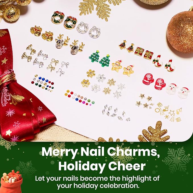 Beetles 3D Gel Nail Art Rhinestones Glue Kit - Nail Decorations Limited with Nail Art Gem Glue &Tool for Crystals Pearls Charms Art DIY Decoration Gift for Women