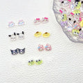 70Pcs Kawaii Nail Charms Set, 3D Cartoon Colorful Nails Accessories for DIY Nail Art, Y2k Resin Rhinestones Nail Decorations (70P)