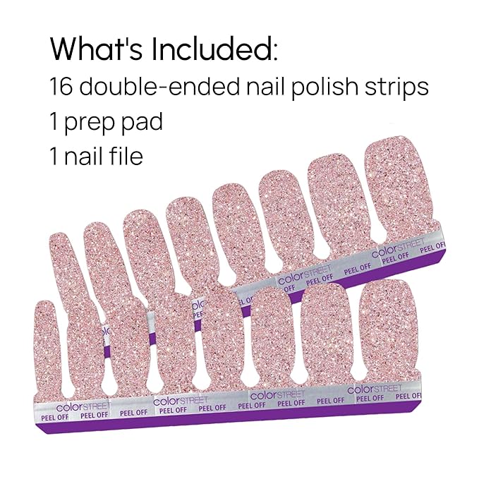 Color Street Social Butterfly Glitter Nail Strips