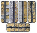 3000 Pieces(5 Boxes) Nail Art Rhinestone Set Nail Ornaments Style 1