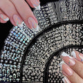 30 Sheets Aurora Nail Art Stickers Decals 3D Self Adhesive Flower Nail Stickers Aurora Star Heart Nail Decals for Nail Art Leaf Floral Nail Design for Women DIY Acrylic Nails Decoration Accessories