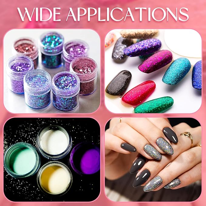 Maitys 4 Pcs UV Gel Gradient Sponges Pens with 16 Pcs Replacement Head Nail Sponges for Ombre Double Head Brush for Nail Art Manicure DIY Tools(Pink, White)