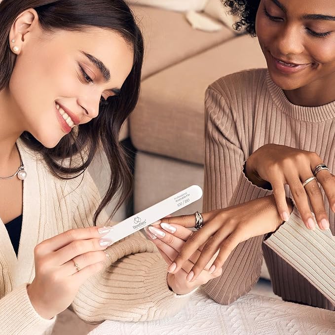 Beetles Gel Nail Polish Kit with U V Light - 80Pcs Color Enchantment 55 Colors Gel Polish Starter Kit with Base Top Coat DIY Nails Supply Stickers Manicure Tools Home Salon Gift for Women Teens Girls