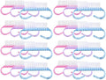 24-Pack Handle Grip Nail Brush(assorted color), Fingernail Scrub Cleaning Brushes for Toes and Nails Cleaner, Pedicure Brushes for Men and Women