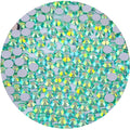 4500 Pcs SS12 3mm Flatback Rhinestones for Nails Art Crafts Glitter Round Gems AB Crystals DIY Clothes Shoes （Light Green AB）