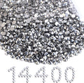 Flatback Rhinestones Bulk, 14400PCS Silver Rhinestones for Clothes DIY Decoration Crafts, Silver, SS10, 2.7-2.9mm