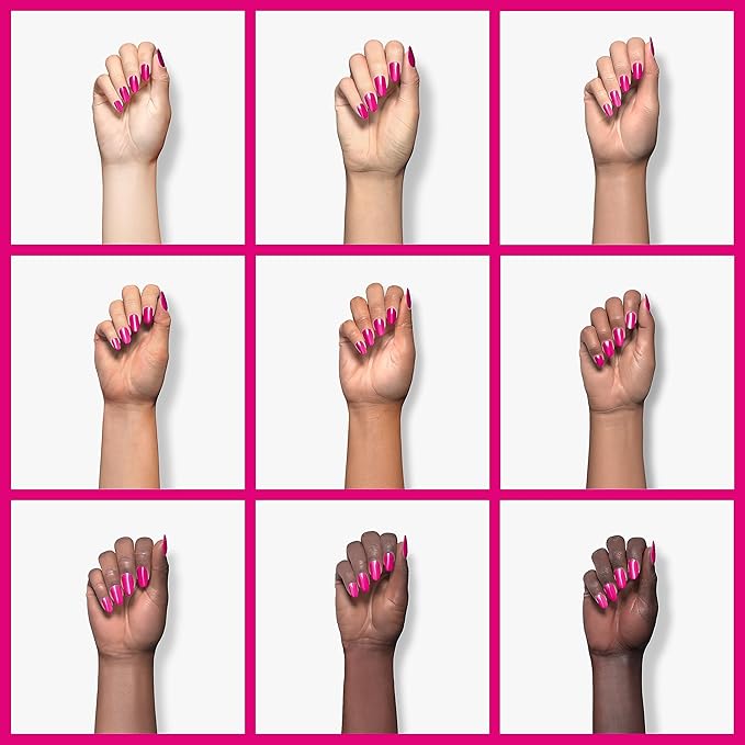 Beetles Pink Gel Nail Polish - Year 2 Kilo Hot Pink Gel Polish, 15ML/0.51Fl Oz Neon Color, Soak Off UV LED Lamp Nail Art, Long-Lasting Manicure Salon DIY Home Spring Nails - Gifts for Her