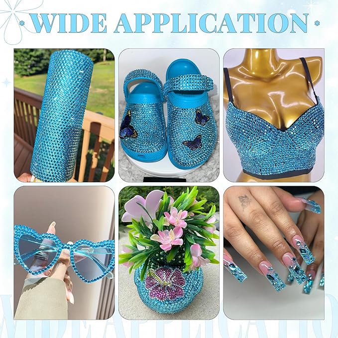 12000Pcs Resin Rhinestones for Bedazzling with 3Pcs B7000 Jewelry Glue, 2 Boxes Indicolite Flatback Rhinestones for Crafting Crafts DIY, Crystals Gems for Clothing Shoes Tumblers Nail Art Makeup