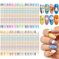 48 Colors Nail Art Pens Set, 3D Nail Polish Pens Quick-Drying Acrylic Paint Markers,For Nail Art Drawing Painting Nail Point Dotting Liner Pen, Nail Design Kit Manicure Tools Home & Salon DIY