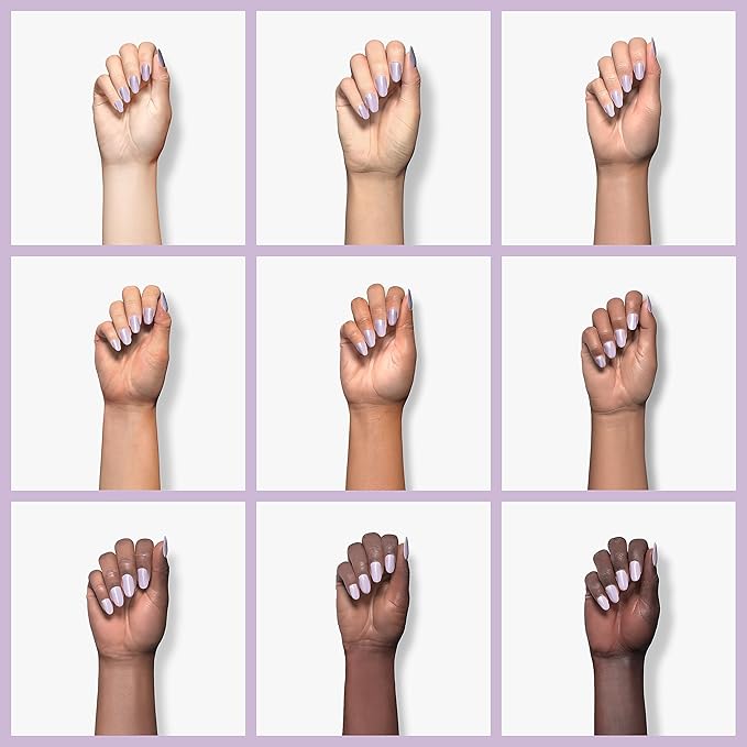 beetles Light Purple Gel Polish - 15ml Lilac Purple Violet Mauve Color Nail Gel Soak Off Uv LED Nail Lamp Gel Polish Spring Colors Nail Art Manicure Salon DIY Home Solid Color Gel