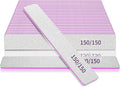 Professional Nail File-150/150 Grit Double Sided Reusable 25pcs Nail Files for Acrylic Nails, Nail Files for Natural Nails at Home and Salon