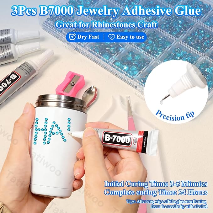 20000Pcs Peacock Blue Flatback Jelly Resin Rhinestones for Bedazzling, Mix Sizes Crystal Rhinestones Gems, Blue Gems Bedazzling for Crafting for DIY Face Makeup Crafts Tumblers