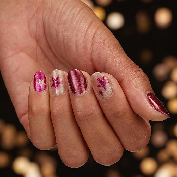 Sally Hansen Miracle Gel, Sugar Plum Kisses, Long Lasting, Gel-Like Formula, No UV Lamp Needed, Opaque, Shimmery Pink Nail Polish