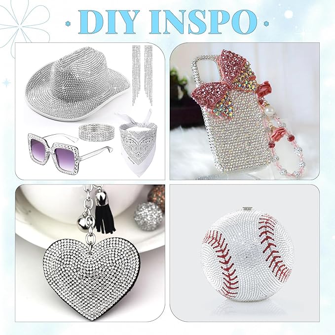 12000Pcs Resin Rhinestones for Bedazzling with 3Pcs B7000 Jewelry Glue, 2 Boxes Clear Flatback Rhinestones for Crafting Crafts DIY, Crystals Gems for Clothing Shoes Tumblers Nail Art Makeup