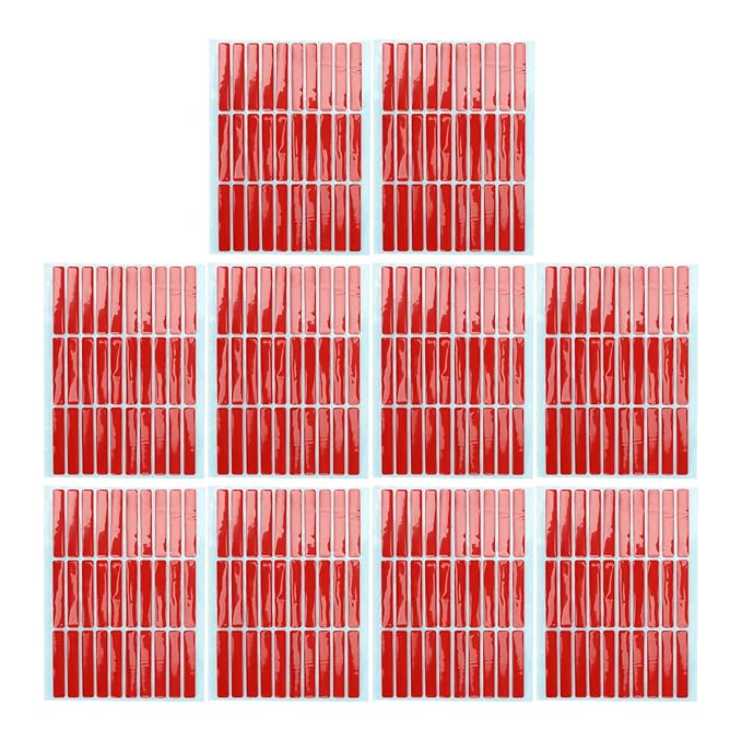 10 Sheet Nail Art Mounting Tape,Nail Tip Display Tape Salon Double Sided Adhesive Tape Accessory for Nail Tip Color Display