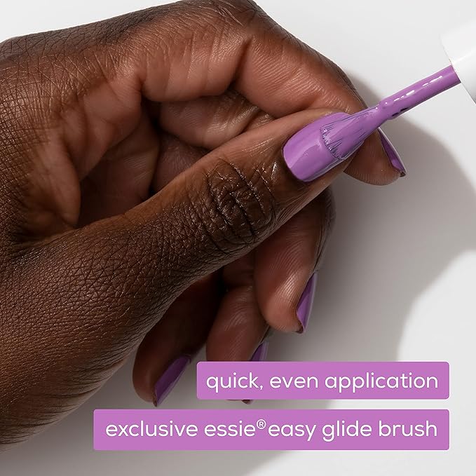 essie Vegan nail polish, limited edition fall 2021 collection, warm onyx green, shimmer