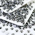 1440PCS SS6 Flatback Crystal Rhinestones Round Gems for Nail Art and Craft Clothes Glue Fix, Mine Ash (1.9-2.0mm)