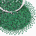 2500PCS SS10/2.8mm Crystal Rhinestones (Emerald Green), Bedazzling Flatback Glass Rhinestones for Crafting, Gems Diomand Charm for Tumbler Shoes Clothing Mug Nail Art
