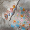 1Sheet 5D French Tip Nail Art Stickers Embossed Spring Nail Decals Colorful Camellia Lily Hibiscus Cherry Blossom Nail Design Supplies Self Adhesive Flower Nail Stickers for Women DIY Manicure