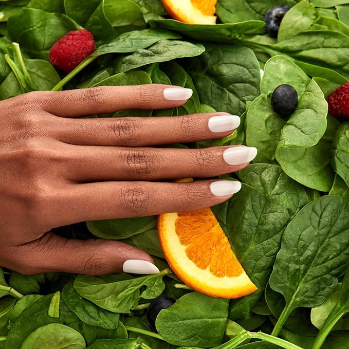 Nailtopia - Plant-Based Chip Free Nail Lacquer - Non Toxic, Bio-Sourced, Long-Lasting, Strengthening Polish - Morning Fog (Pastel Grey) - 0.41oz