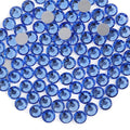 Beadsland Flat Back Crystal Rhinestones Round Gems for Nail Art and Craft Glue Fix, Light Blue, 8.3-8.6mm, SS40/144pcs