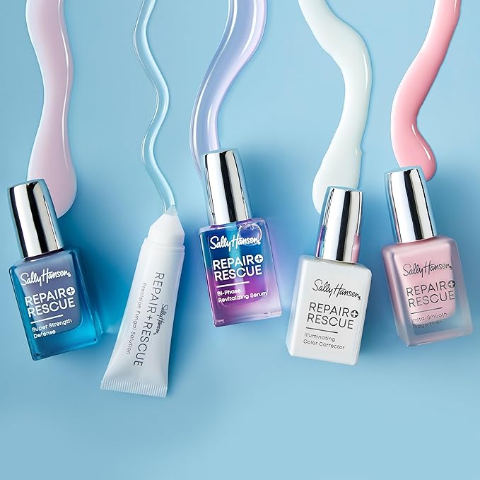Sally Hansen Nail Treatment Repair + Rescue Bi-Phase Revitalizing Serum | Moisturizing Nail Serum with Glycerin | Hydrates & Revitalizes Nails