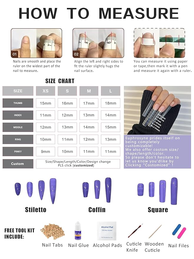 Euphrosyne Y2K Press On Nails – Long Coffin Nails in Black & Nude Pink with Sparkly Rhinestones & 3D Bows | 10pcs Trendy Glam Fake Nails for Party or Daily Wear