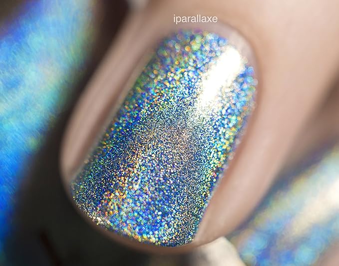 ILNP Aria - Sky Blue Ultra Holographic Nail Polish, Chip Resistant Manicure, Non-Toxic Nail Lacquer, Vegan, Cruelty Free, 12ml