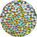 1440 Pcs SS20 5mm Flatback Rhinestones for Nails Art Crafts Glitter Round Gems AB Crystals DIY Clothes Shoes （Dark Red AB）