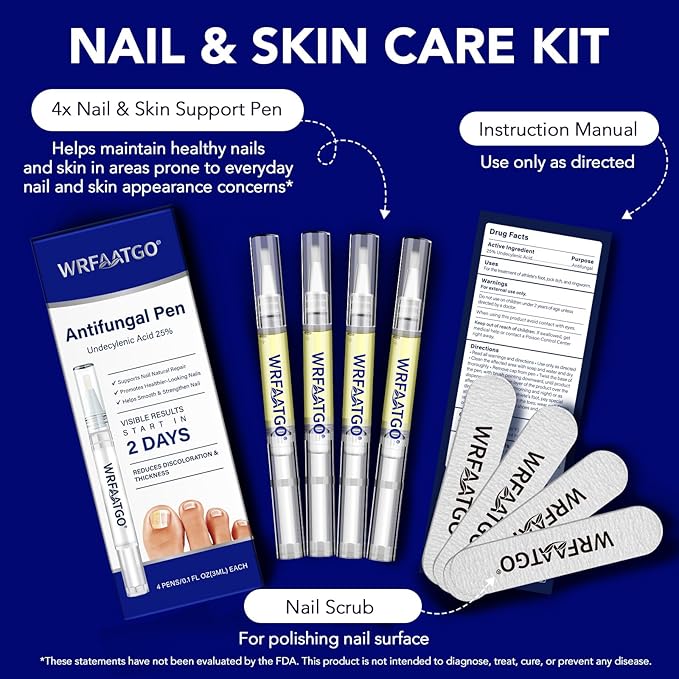 Toenail Treatment Extra Strength, Nail Repair Pen, Nail Treatment for Damaged, Discolored & Thickened Nails, Nail Repair, Restore Healthy Nail Appearance