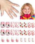 Cute Press on Nails for Kids,Girls Trendy Stuff Fake Nail Kit for Ages 5-12, Pre-glue Glitter Short Acrylic Nail Stick on Nails, Great for Girl Birthday Gifts, Parties&Makeovers Decoration