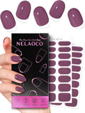 Nail Polish Strips – 32PCS UV Free Salon Quality Wraps, Long Lasting Gel Nail Stickers for Women (Enchanted Deep Pink)