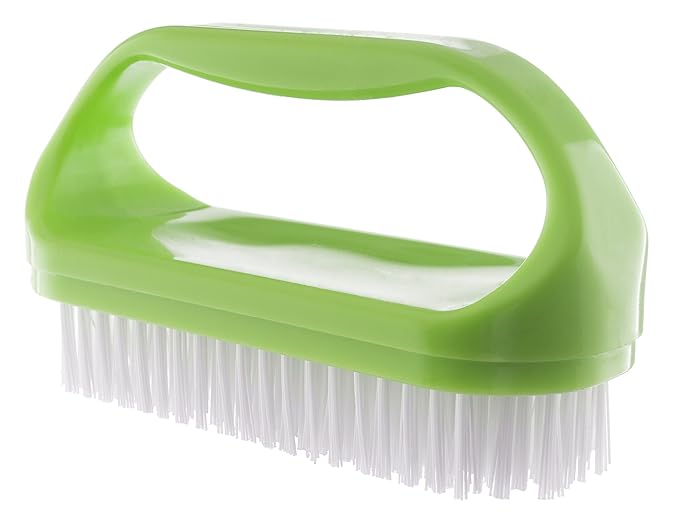 Konex Perfect-Grip Large Hand and Fingernail Brush. Hand Scrub Brush and Under Nail Cleaner. Best in Class Grip Finger Nail Brush to Clean Under Nails 4" X 2-1/4" X 1-1/2" (Pack of 3)