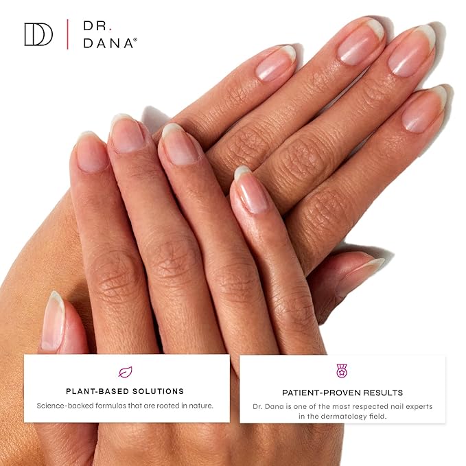 Dr. Dana No Polish Manicure Set - Shine and Strengthen Your Nails with Natural Glycolic Serum, Cuticle Oil, Nail Buffer Block, and Glass Nail File, Nail Care Kit for Healthy Nails
