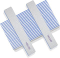 50pcs Nail Files 180/240 Grit - Professional Double Sided Emery Boards for Natural Nails