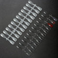 480PCS Nail Color Display Tips,Almond Shaped Premium Acrylic False Nail Tips for Gel & Regular Polish, Durable, Easy to Color – Perfect for Nail Practice & Professional Use(Clear)