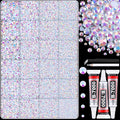 30000Pcs Resin White AB Rhinestones for Bedazzling Crafting with b7000 Jewelry Glue, Bulk Flatback Gems Bedazzler Kit for Crafts Clothes Shoes Fabric Nail Diamond Art, Assorted Size 2/3/4/5/6mm