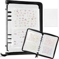 Nail Sticker Book Nail Art Organizer Display 40 Slots Sticker Storage Organizer Binder Empty Stickers Holder DIY Design Tools (black)