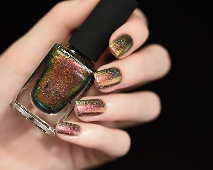 ILNP Nostalgia (H) - Gold, Green, Red, Bronze, Copper Holographic Ultra Chrome Color Shifting Nail Polish