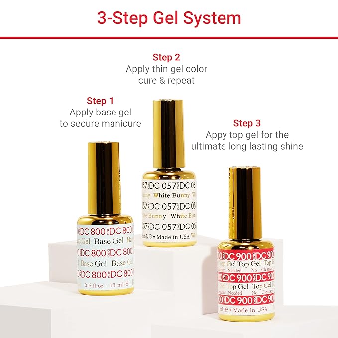 DND DC Gel Polish Set, Purple Collection, UV/LED Gel Polish and Air Dry Nail Lacquer, Matching Chip-Free Polish Duo, 047 Smokey Yard, 0.5 Fl Oz
