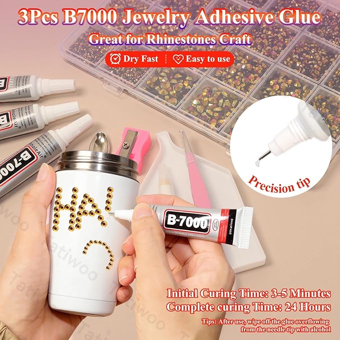 20000Pcs Gold Black Flatback Resin Rhinestones for Bedazzling, Mix Sizes 2-6mm Crystal Rhinestones Gems, Black Gold Gems Bedazzling for Crafting for DIY Face Makeup Crafts Tumblers