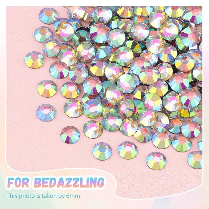 30000Pcs Resin Rhinestones for Bedazzling with 3Pcs B7000 Jewelry Glue, AB Flatback Gems Rhinestones for Crafting, Clothing Tumblers Mugs Shoes Fabric Decor Nail Art