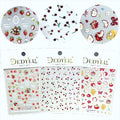 Dedyel Food Nail Art Stickers 3D Cake Dessert Donut Ice Cream Cookies Fruit Bread Self-Adhesive Nail Stickers for Women Girls Kids